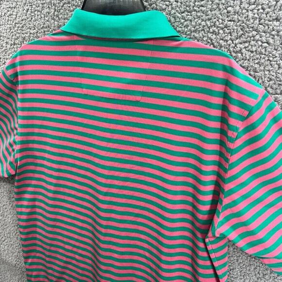 Southern Tide Mens Performance Golf Polo Shirt Medium Short Sleeve Striped - Picture 9 of 15